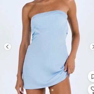 Princess Polly NWT Strapless Light Blue Dress